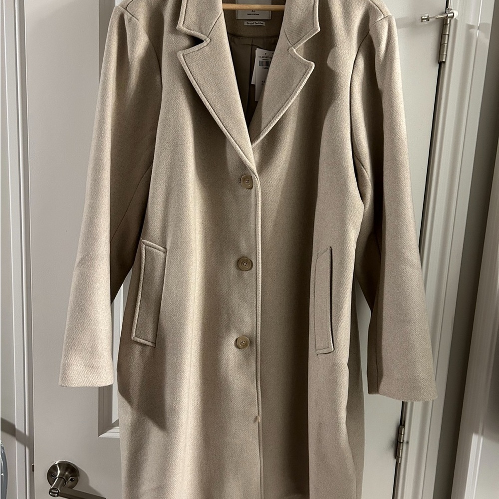 Abercrombie dad coat in taupe XL